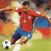 Mauricio Isla Soccer Star Diamond Painting