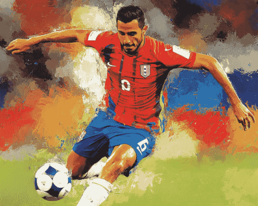 Mauricio Isla Soccer Star Diamond Painting