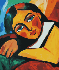 Max Pechstein Woman Abstract Diamond Painting