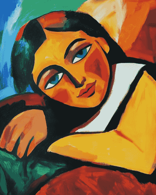 Max Pechstein Woman Abstract Diamond Painting