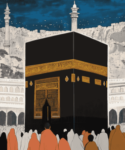 Mecca Black Kaaba Diamond Painting