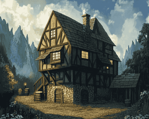 Medieval Inn Adventure Diamond Painting