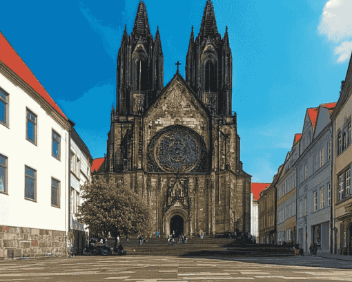 Meissen Cathedral Architecture Diamond Painting