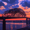 Memphis Bridge Tennesse Sunset Diamond Painting