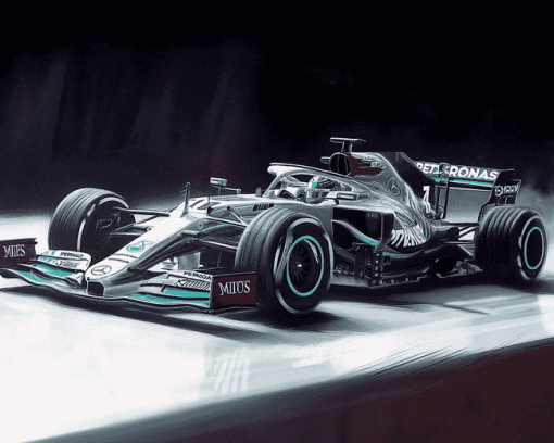 Mercedes F1 Car Racing Diamond Painting