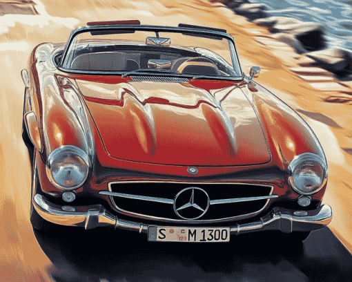 Mercedes SL 300 Classic Diamond Painting