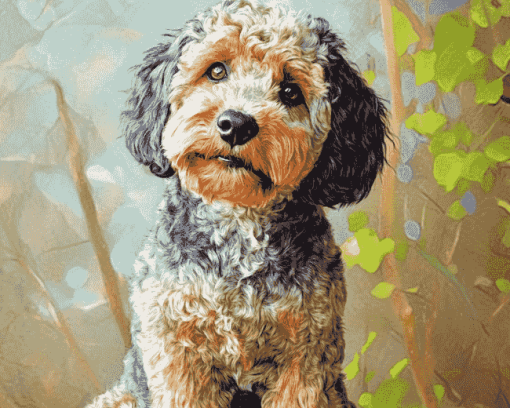 Merle Labradoodle Puppies Diamond Painting