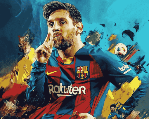 Messi Barcelona Sports Legend Diamond Painting