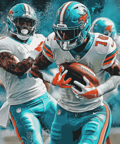 Miami Dolphins American Football Diamond Painting