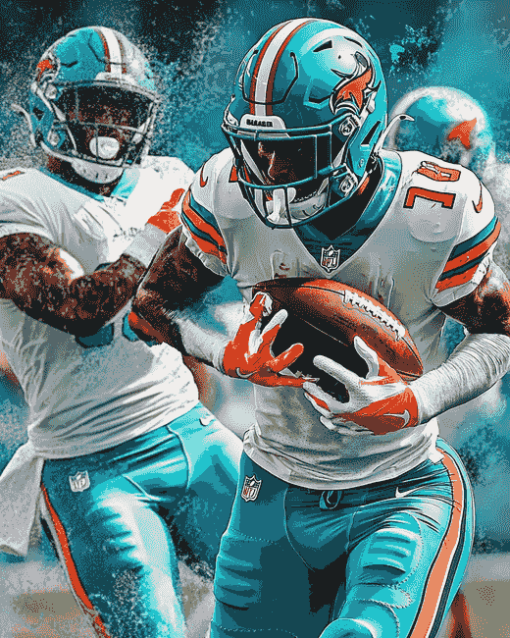 Miami Dolphins American Football Diamond Painting