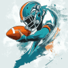 Miami Dolphins Sports Theme Diamond Painting