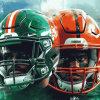 Miami Hurricanes Football Helmet Diamond Painting