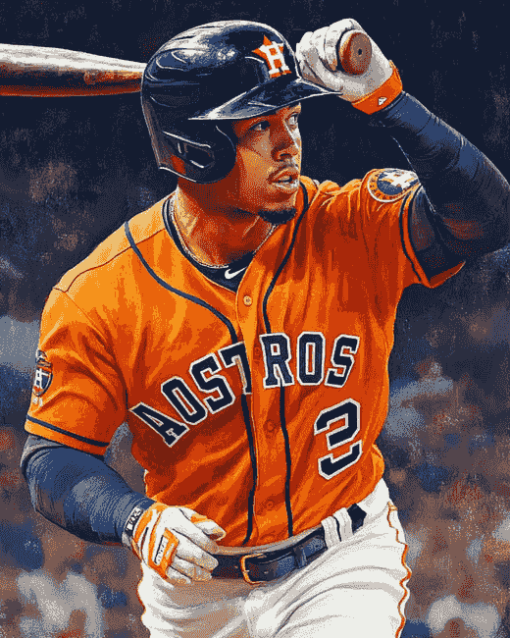 Michael Brantley Houston Astros Diamond Painting