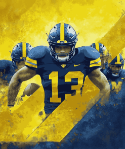 Michigan Wolverines Football Diamond Painting