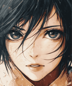 Mikasa Ackerman Anime Diamond Painting