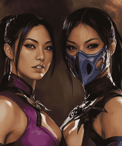 Mileena And Kitana Fighters Diamond Painting