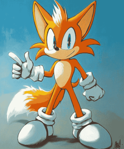 Miles Tails Prower Cartoon Diamond Painting