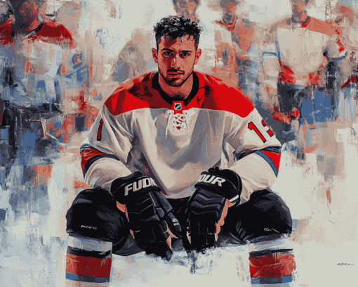 Miles Wood Ice Hockey Legend Diamond Painting