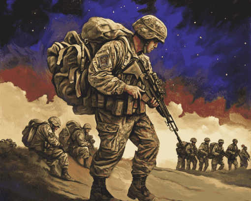 Military Tribute Diamond Painting