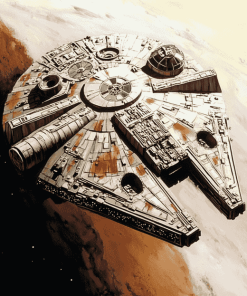 Millennium Falcon Starship Diamond Painting