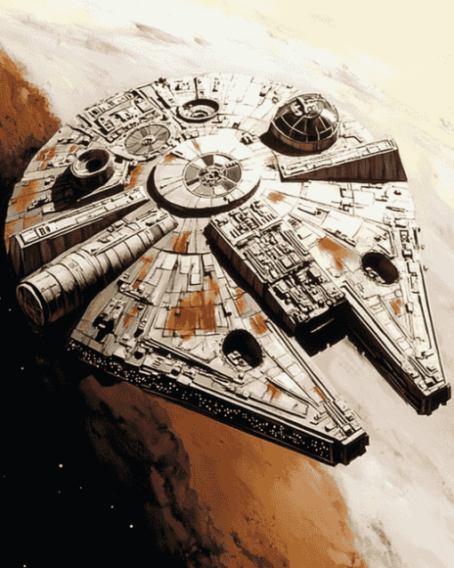 Millennium Falcon Starship Diamond Painting