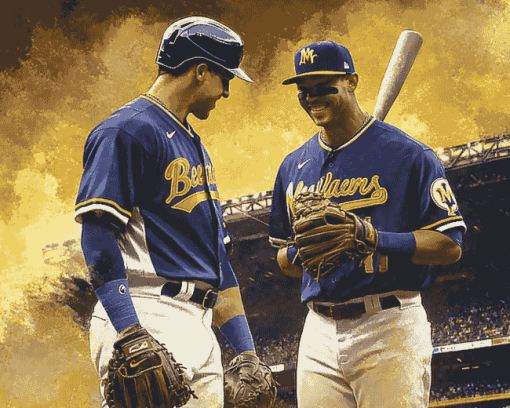 Milwaukee Brewers Baseballers Diamond Painting