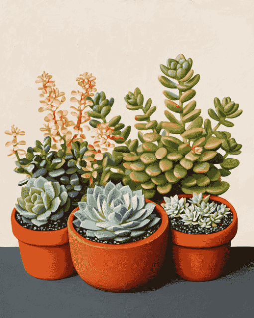 Mini Succulents Plants Diamond Painting