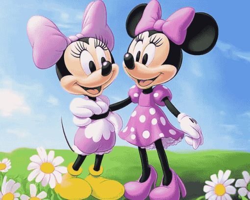 Minnie and Daisy Magic Diamond Painting