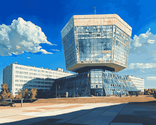 Minsk National Library Exquisite Diamond Painting