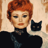 Miss Kitty Amanda Blake Tribute Diamond Painting