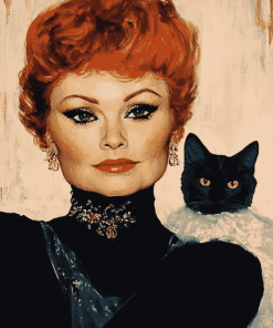 Miss Kitty Amanda Blake Tribute Diamond Painting