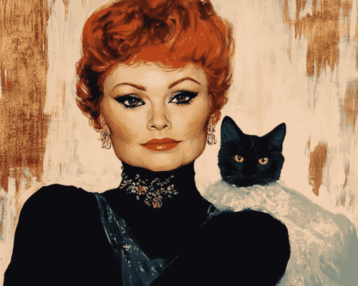 Miss Kitty Amanda Blake Tribute Diamond Painting