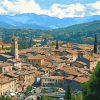 Modena Mountain Views Diamond Painting