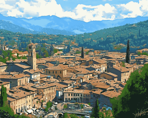 Modena Mountain Views Diamond Painting