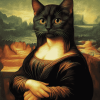 Mona Lisa Cat Diamond Painting