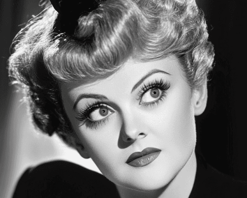 Monochrome Angela Lansbury Diamond Painting