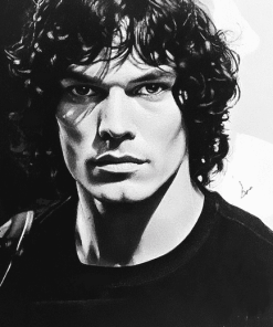 Monochrome Black and White Richard Ramirez Diamond Painting