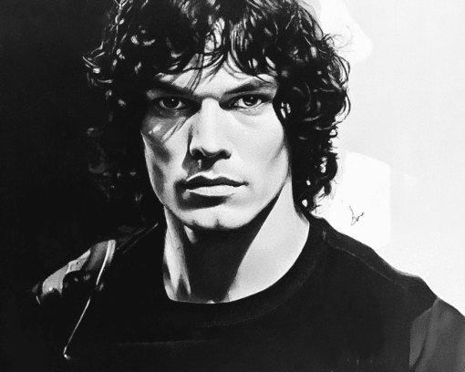 Monochrome Black and White Richard Ramirez Diamond Painting