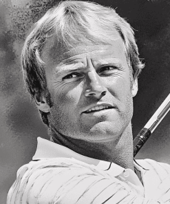 Monochrome Jack Nicklaus Diamond Painting