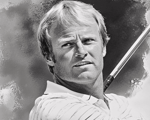 Monochrome Jack Nicklaus Diamond Painting