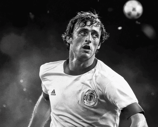 Monochrome Johan Cruyff Diamond Painting