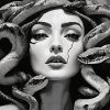 Monochrome Medusa Diamond Painting