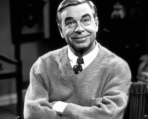 Monochrome Mr. Rogers Diamond Painting