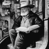 Monochrome Terry Pratchett Diamond Painting