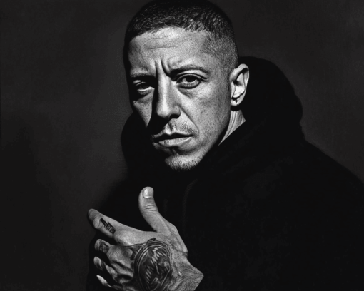 Monochrome Theo Rossi Diamond Painting