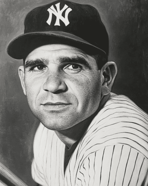 Monochrome Yogi Berra Diamond Painting