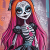 Monster High Skelita Calaveras Animation Diamond Painting