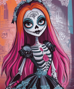 Monster High Skelita Calaveras Animation Diamond Painting