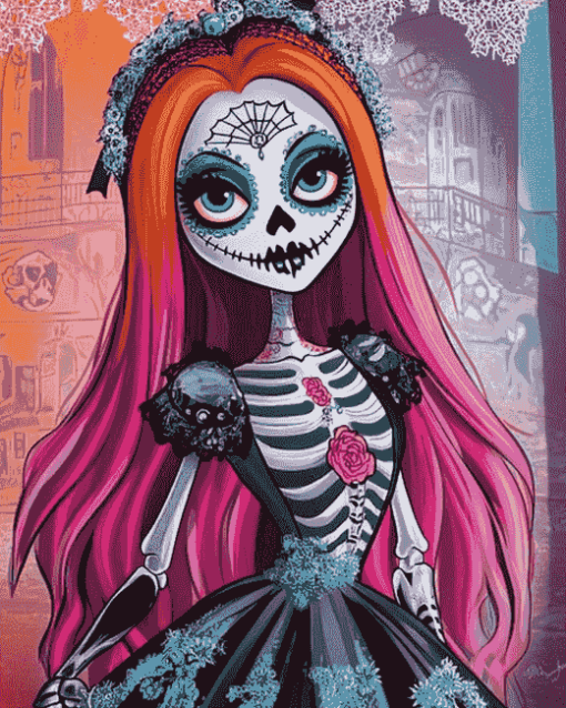 Monster High Skelita Calaveras Animation Diamond Painting