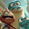 Monsters Vs Aliens Cartoon Diamond Painting